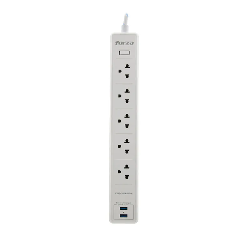 Protector Tension Forza FSP-512USBW Surge protector 220V 58.474576 Protector Tension Forza FSP-512USBW Surge protector 220V MP