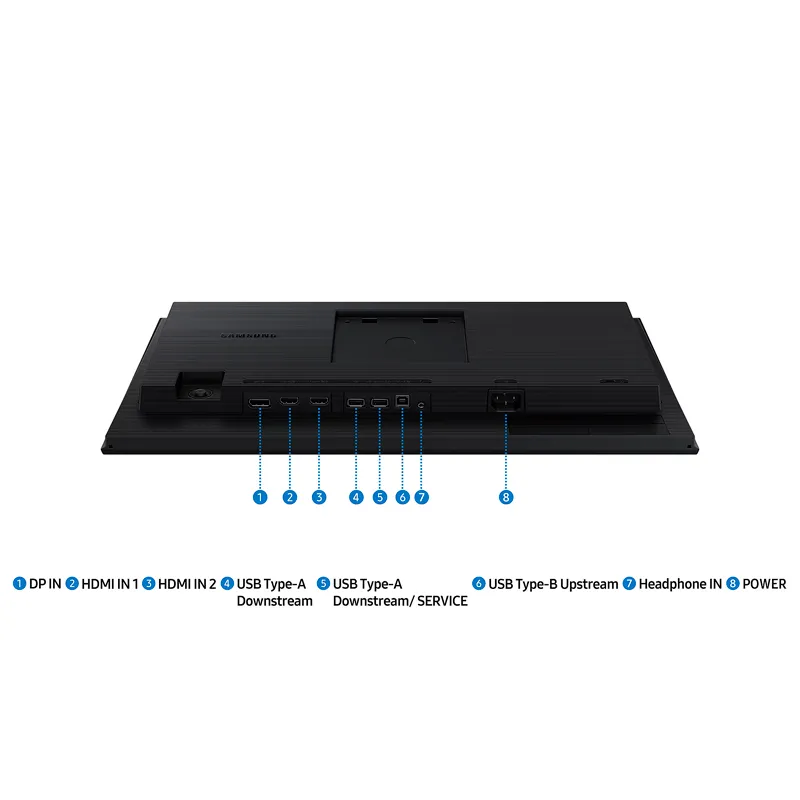 Monitor plano SAMSUNG Essential Monitor S4, 22" FHD IPS, 100Hz, HDMI, DP Samsung - 5