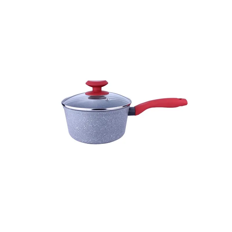 Juego SET de Ollas Ceramica Line Stone 7 Piezas, cubierta antiadherente de ceramica con tapa de vidrio, 1125275801 RECORD 452.5