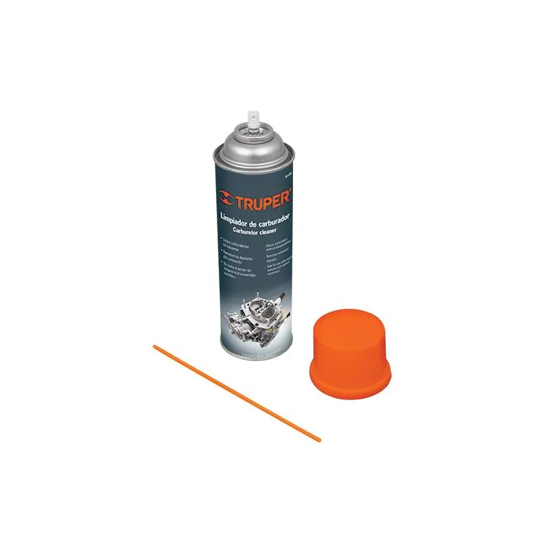 Limpiador de Carburador 470ml, Interno Externo Remueve Grasa Polvo Suciedad sin Dañar, KC-470 17111 Truper 9.067797 Limpiador d