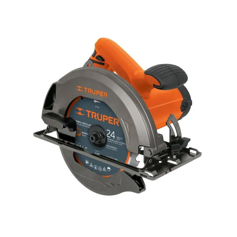 Sierra Circular Truper Profesional 1500W 5500RPM Incluye Disco 24D, SICI-7-1/4A3-2 11005 Truper 205.084746 Sierra Circular Prof