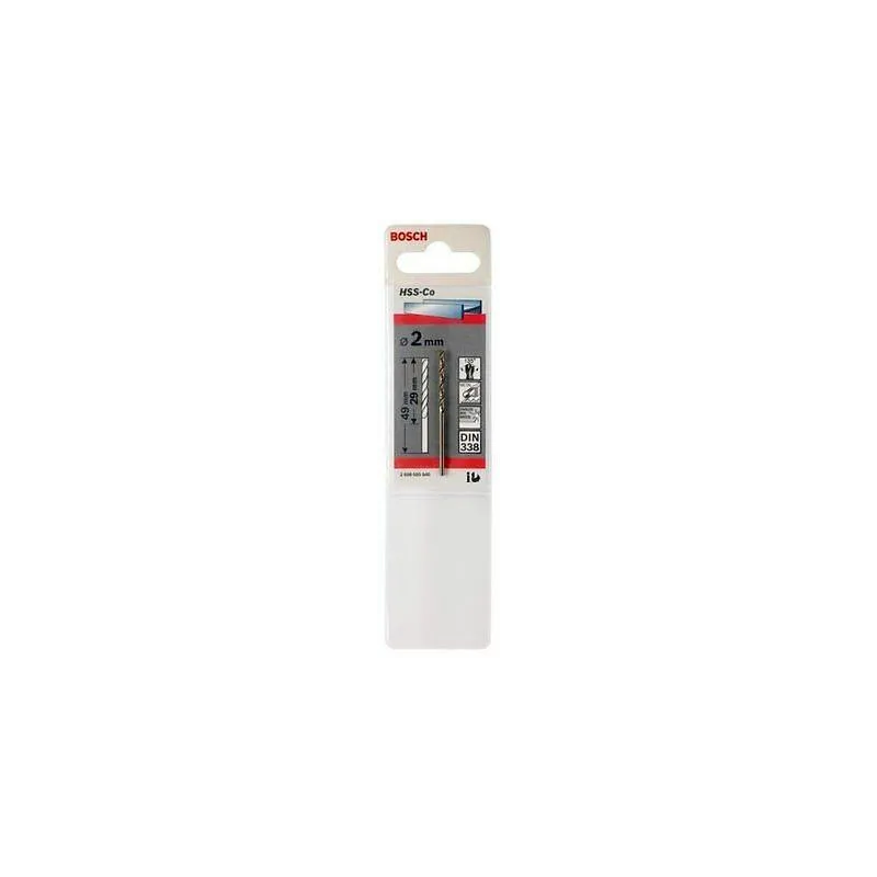 Brocas Metal HSS-Co 9.5mm x81x125mm Cobalto, Bosch 2608585863 53.389831 Broca Metal HSS Cobalto Bosch 9.5mm x81x125mm 260858586