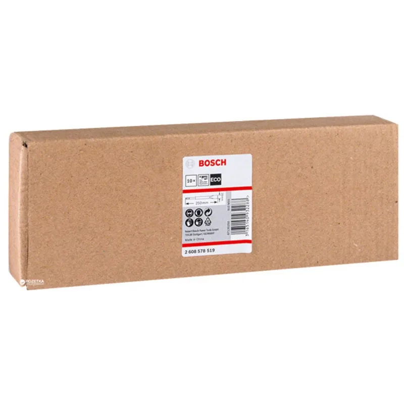 Cincel Plano SDS Plus Bosch 20mm x25cm ECO 2608578519 para Martillo x10 Unidades 100 Cincel Plano SDS Plus Bosch 20mm x25cm ECO