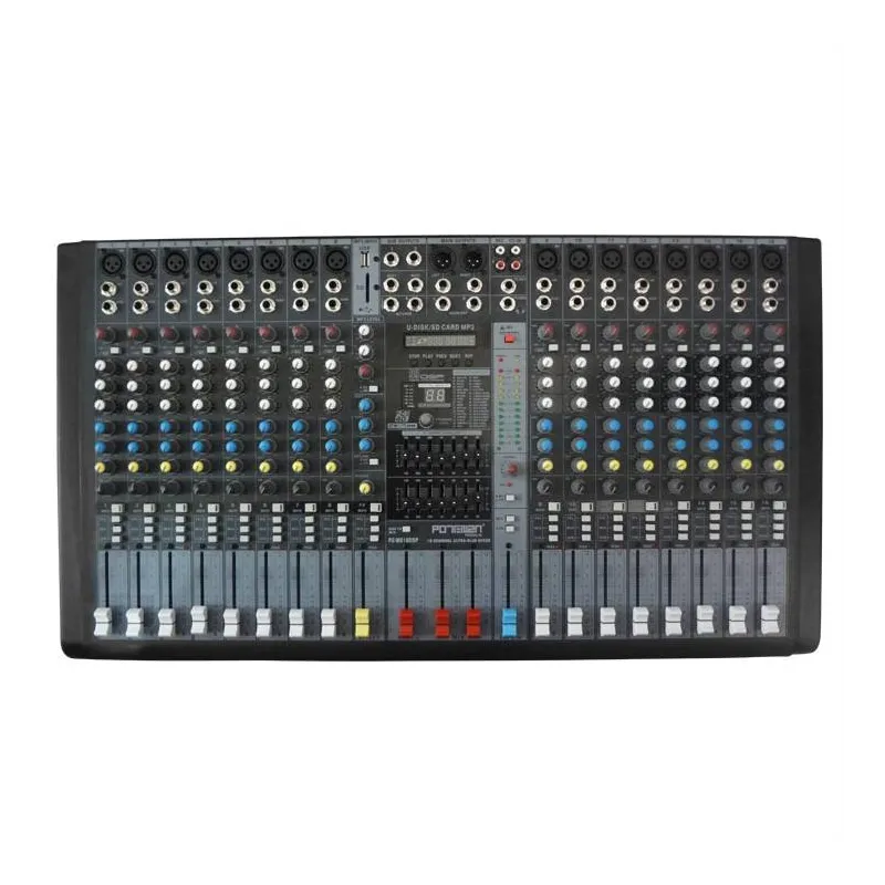 Mezcladora de Audio 16CH con Ecualizador MP3 USB/SD Bluetooh, PZ-MD16DSP Potenza 900 Mezcladora de Audio 16CH con Ecualizador M