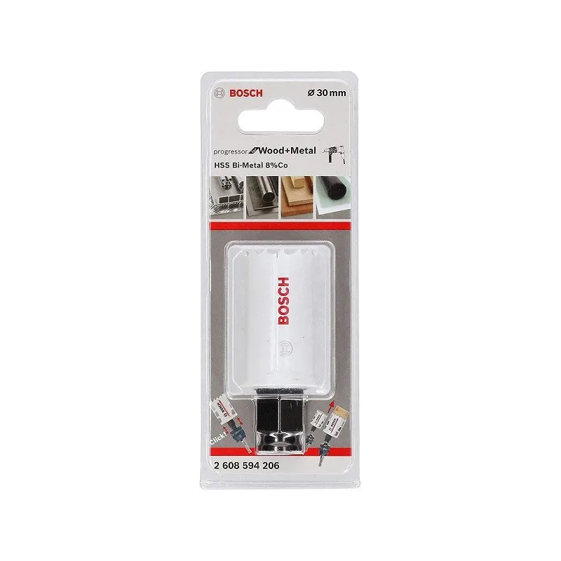 Sierras Copa Progressor Cobaltada Bosch 1-3/16" - 30mm Bimetal Power Change 2608594206 50 Sierra Copa Progressor Cobaltada Bosc