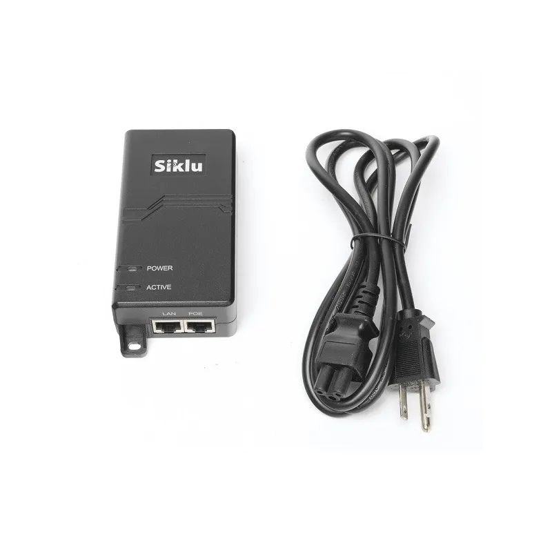 POE 60W 1Gbps 55Vcd, 100-240 Vca, Cable CA, Siklu AX-IN-60W-AC-POE-US 298.305085 POE 60W 1Gbps 55Vcd, 100-240 Vca, Cable CA, Si