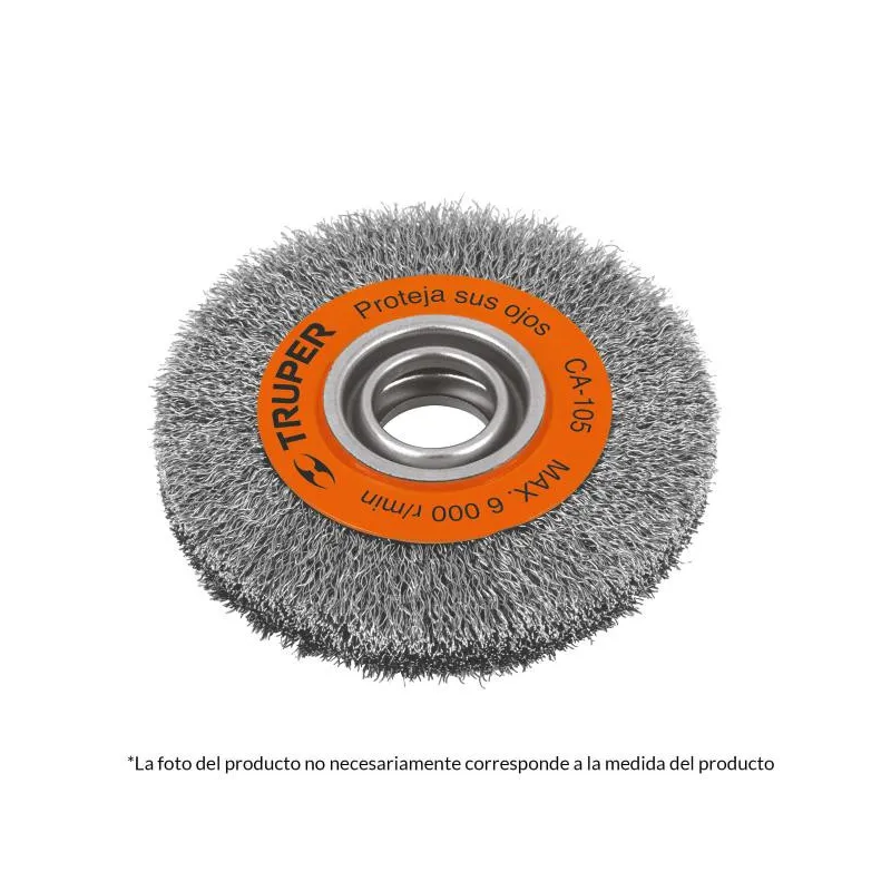 Cardas Circulares 6" Ondulado Truper 11526 25.423729 Cardas Circulares 6" Ondulado Truper 11526 Alambres ondulados de acero al