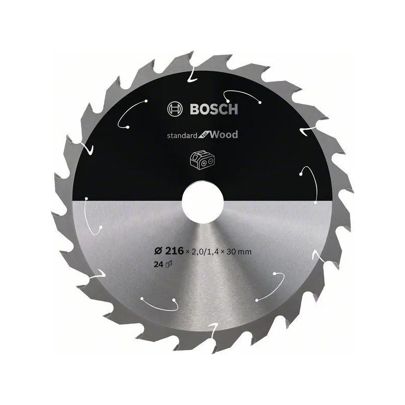 Discos de Sierra 216mm 24D x30x1.7mm Standard Madera Cordless Bosch 2608837724 134.745763 Discos de Sierra 216mm 24D x30x1.7mm