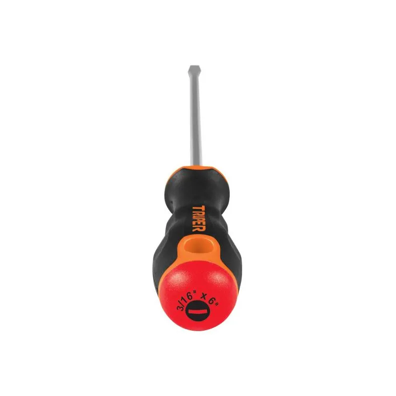 Desarmador Plano Bhex 3/16" x6" ComfortGrip Truper 100832 4.661017 Desarmador Plano 3/16" x6" Bhexagono ComfortGrip Magnetizada