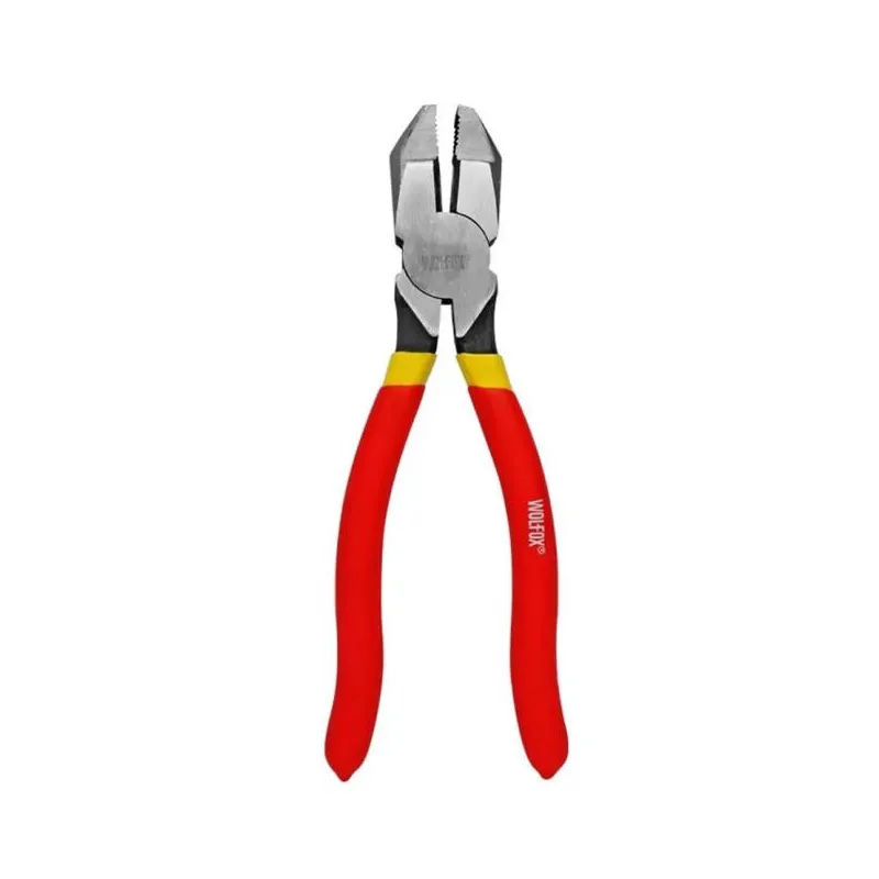 Alicates Universal 8" Profesional UsoRudo Electricista Wolfox WF0828 16.016949 Alicates Universal 8" Profesional UsoRudo Electr