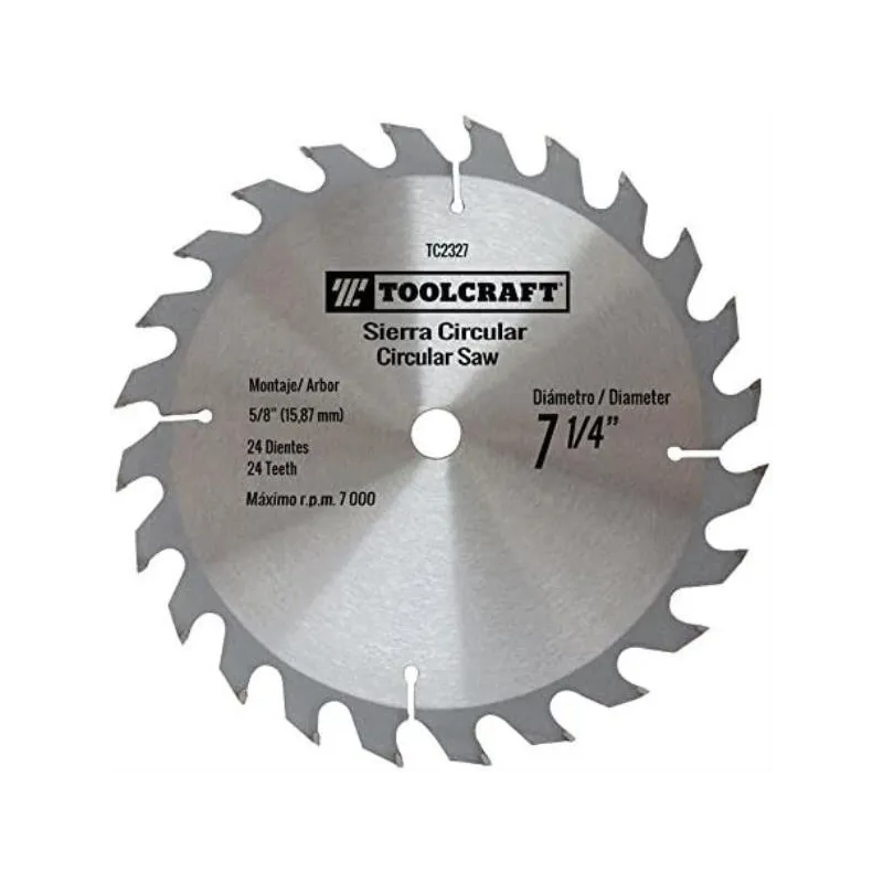 Discos Sierras Cirular 7-1/4" 16D E5/8" Madera Toolcraft TC2326 13.389831 Discos Sierras Cirular 7-1/4" 16D E5/8" Madera Toolcr