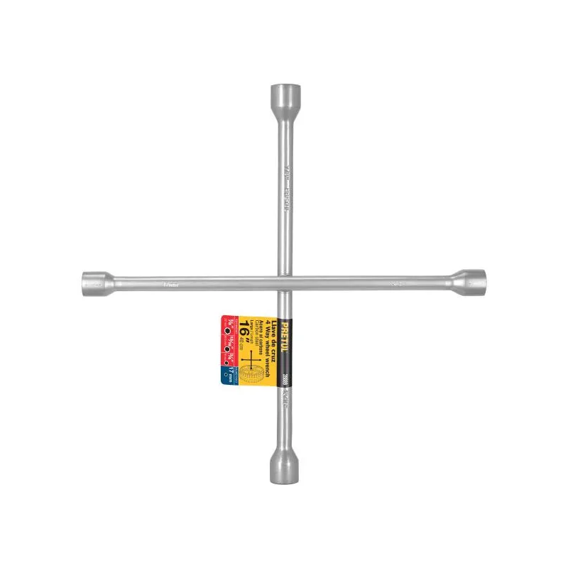 Llaves de Rueda 16" en Cruz 17mm 3/4 13/16 7/8 Galvanizadas Pretul 28889 22.033898 Llaves de Rueda 16" en Cruz 17mm 3/4 13/16 7