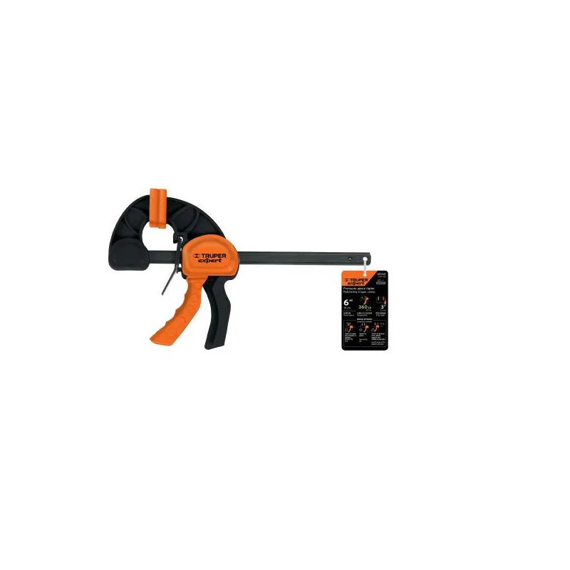 Prensas de ajuste rapido 18" uso rudo Truper 102629 40.677966 Prensas de ajuste rapido 18" uso rudo Truper 102629 Cuerpo de nyl