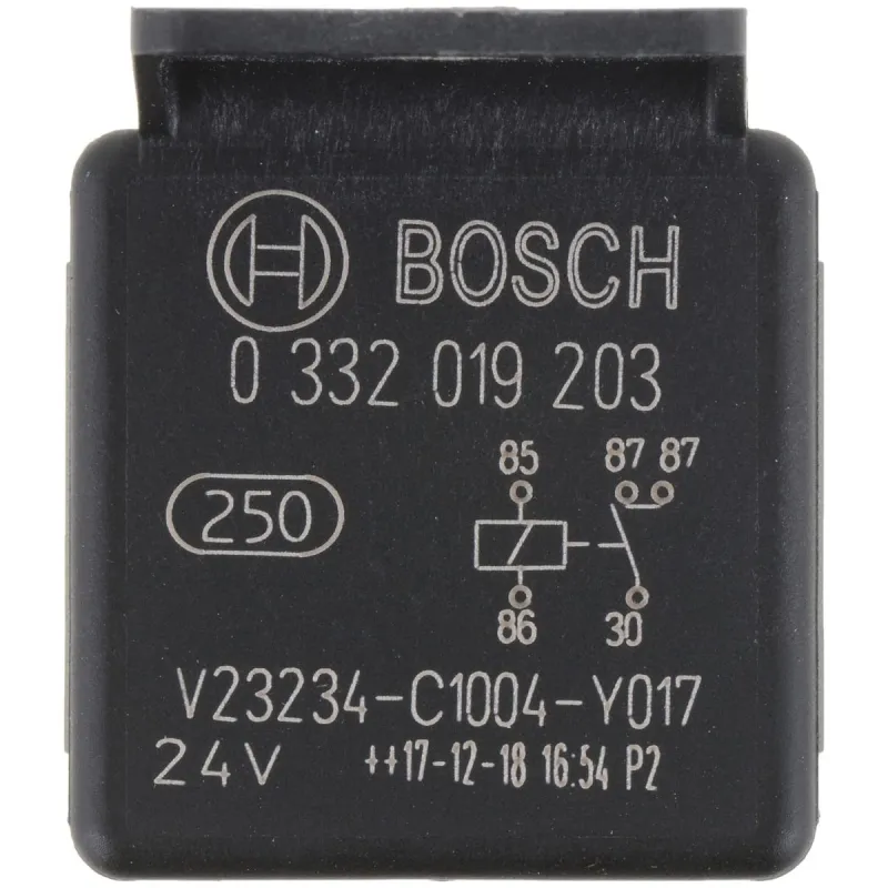 Relay Mini 24v 20A 5P Bosch 0332019203 13.644068 Relay Mini 24v 20A 5P Bosch 0332019203 B1.0.332.019.203 2 Bosch