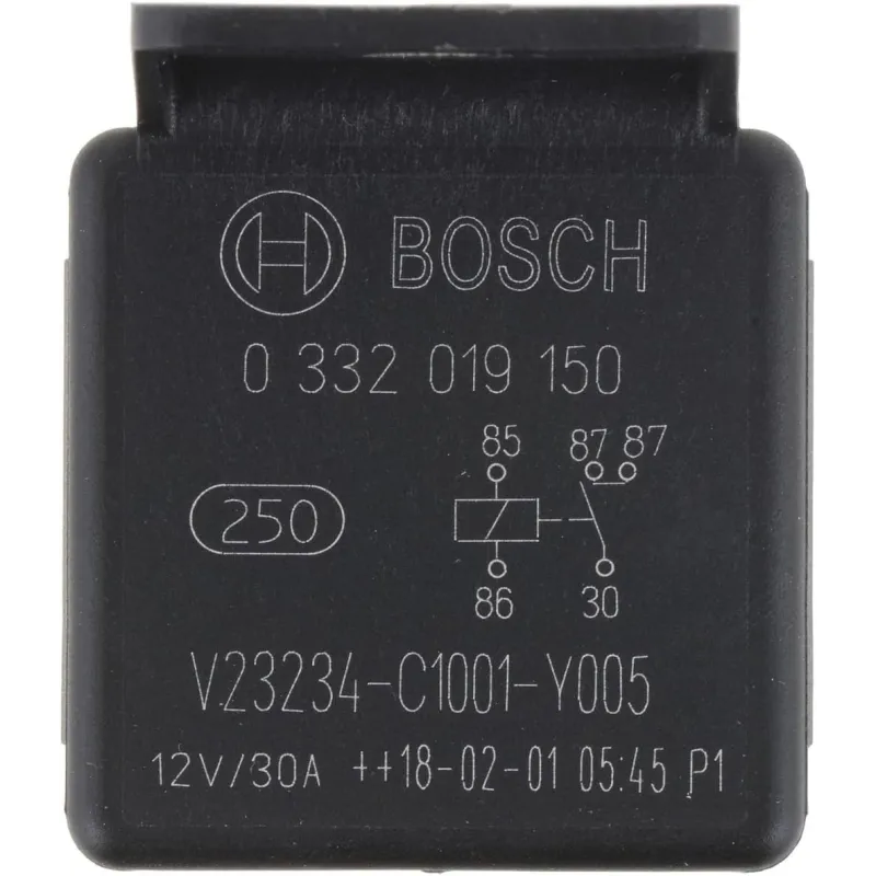 Relay Mini 12v 30A 5P Bosch 0332019150 11.101695 Relay Mini 12v 30A 5P Bosch 0332019150 B1.0.332.019.150 2 Bosch