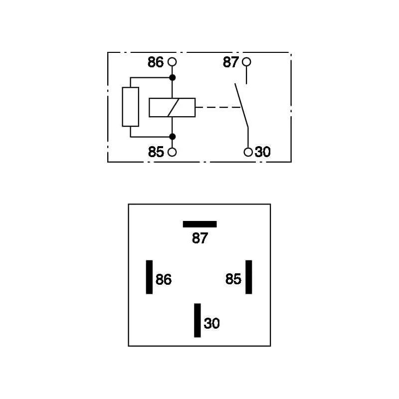 Relay Mini 12v 30A 4P Bosch 0332019110 15.59322 Relay Mini 12v 30A 4P Bosch 0332019110 B1.0.332.019.110 6 Bosch