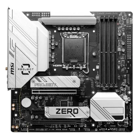  Motherboard MSI B760M PROJECT ZERO, Chipset Intel B760, LGA1700, HDMI, DP, ATX 832.20339 Motherboard MSI B760M PROJECT ZERO, Ch