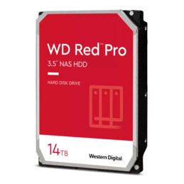 Disco duro Western Digital Red Pro NAS, WD142KFGX 14TB SATA 6Gb/s 7200rpm 3.5" 512MB Cache