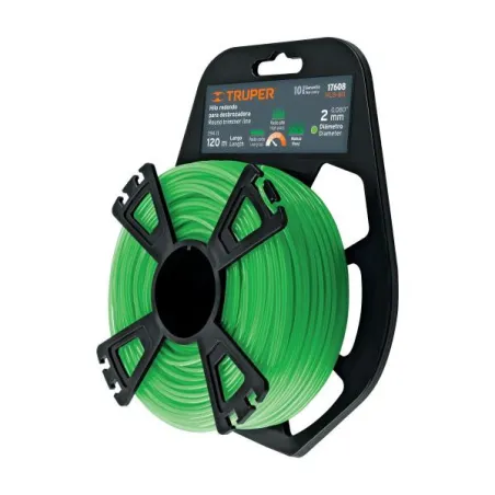 Hilo Redondo para desbrozadora 2mm x120M Blister, HLB-80 17608 Truper 16.949153 Hilo Redondo para desbrozadora 2mm x120M Bliste