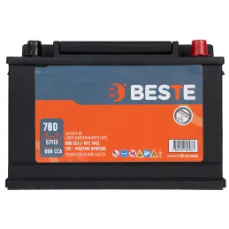  Baterias Carros 15Placas -.+ 70Ah CCA660 27.8x17.5x19cm Automotriz Beste 57113 260.169492 Baterias Carros 15Placas -.+ 70Ah CCA