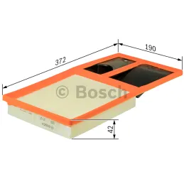  Filtros de Aire 373.6x42.4x373.6mm Volkswagen Polo Golf Seat Ibiza Bosh F026400035 39.830508 Filtros de Aire 373.6x42.4x373.6mm