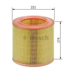  Filtros de Aire 177x121.5x220mm Toyota Hilux 2KD 2004 Fortuner FORD Ranger Mk2 Bosch F026400344 58.474576 Filtros de Aire 177x1