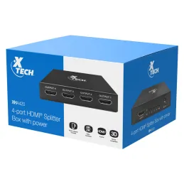 Splitter Multiplicador HDMI1 Input to 4 Output Xtech XHA-420 Xtech-Splitter Multiplicador HDMI1 Input to 4 Output Xtech XHA-420 