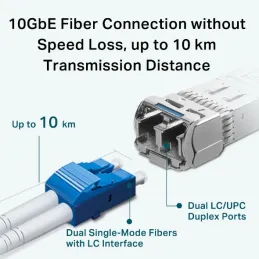 Transceptor LC 10Gbps 10km SFP + TP-Link TL-SM5110-LR V1 Tp-link-Transceptor LC 10Gbps 10km SFP + TP-Link TL-SM5110-LR V1 Transc