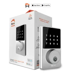  Cerradura Inteligente con Wifi doorlock Plateado Nexxt NHS-D100 221.186441 Cerradura Inteligente con Wifi doorlock Plateado Nex