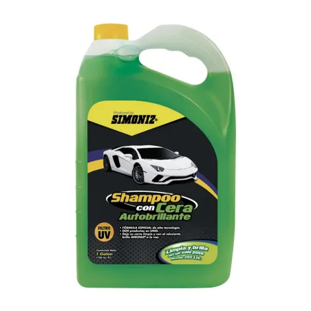 Champu Shampoo con Cera 1GL Autobrillante Lavado Encerado brillo Simoniz 103281 53.389831 Shampoo con Cera Autobrillante, 1Galo