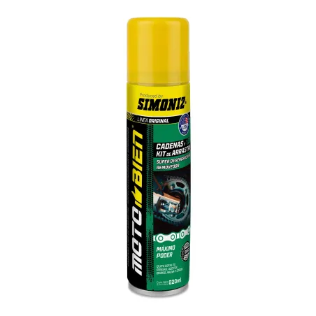  Limpiador Desengrasante Cadenas 220ml LimpiezaInmediata MotoBien Simoniz 200914 20.338983 Limpiador Desengrasante Cadenas 220ml