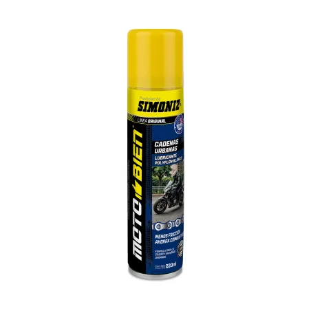 Lubricantes Cadenas 220ml Urban Polyflon blanco MotoBien Simoniz 200915 Simoniz-Lubricantes Cadenas 220ml Urban Polyflon blanco 