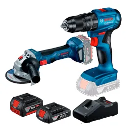  Combo Taladro GSB 185-LI + Amoladora GWS 180-LI Brushless 2Bat 1Cargador Bosch 06019H90E4 1011.016949 Combo Taladro GSB 185-LI 