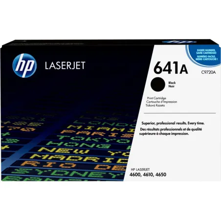 Cartucho Toner HP 641A Negro C9720A HP-Cartucho Toner HP 641A Negro C9720A Compatibilidad con hardware Serie HP LaserJet 4600/46