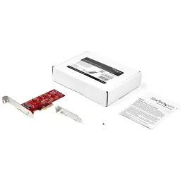 Tarjeta Adaptador interfaz PCI Express 3.0 x4 a M.2 para SSD NGFF AHCI o NVMe StarTech PEX4M2E1 startech-Tarjeta Adaptador inter