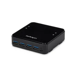 Switch Conmutador USB3.0 4x4 para Compartir Dispositivos SuperSpeed StarTech HBS304A24A startech-Switch Conmutador USB3.0 4x4 pa