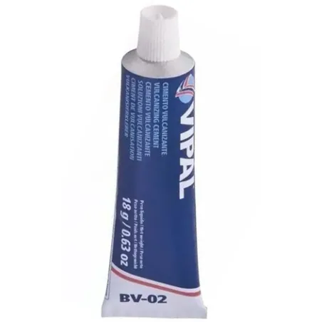  Cemento Vulcanizante 18gr Tubo Pegamento para Parches al Frio Vipal BV-02 6.186441 Cemento Vulcanizante 18gr Tubo Pegamento par
