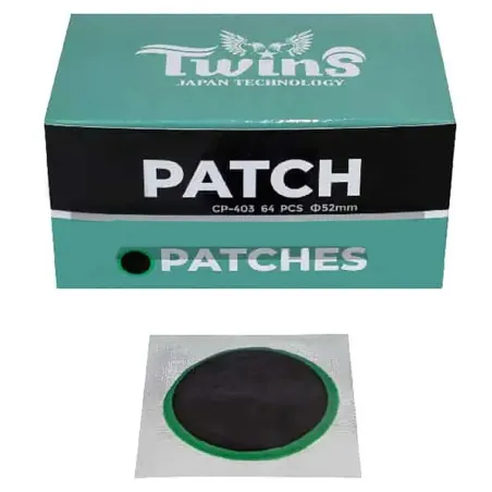 Parche Redondo para Camara 52mm Borde Verde Cajax64u Twins CP-403 vgood-Parche Redondo para Camara 52mm Borde Verde Cajax64u Vgo