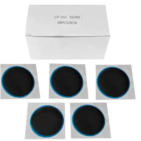 Parche Redondo 55mm Borde Azul Cajax48u CP-055 ever-Parche Redondo 55mm Borde Azul Cajax48u CP-055 -CP-055- 1