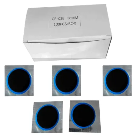 Parche Redondo 38mm Borde Azul Cajax100u CP-038 ever-Parche Redondo 38mm Borde Azul Cajax100u CP-038 -CP-038- 1