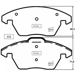  Pastillas de Freno Ceramica Volkswagen Tinguan 8212-D1107 DEL Mutec DG1107S 128.813559 Pastillas de Freno Ceramica Volkswagen T