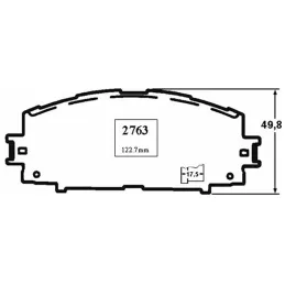  Pastillas de Freno Ceramica Toyota Yaris 8301-D1184 DEL Mutec DG1184S 74.576271 Pastillas de Freno Ceramica Toyota Yaris 8301-D
