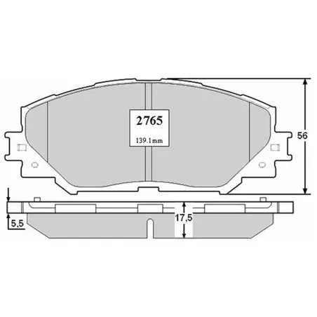  Pastillas de Freno Ceramica Toyota RAV4 Corolla Urvan Cruiser 8330-D1210 DEL Mutec DG1251S 88.135593 Pastillas de Freno Ceramic