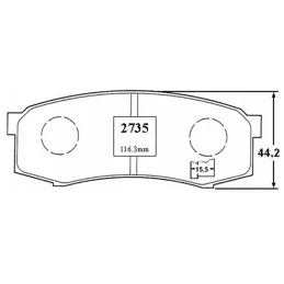  Pastillas de Freno Ceramica Toyota 4 Runner Land Cruiser 7487-D606 TRAS Mutec DG606S 72.881356 Pastillas de Freno Ceramica Toyo