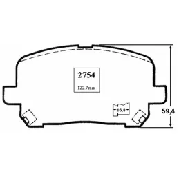  Pastillas de Freno Ceramica Toyota Corolla 7824-D923 DEL Mutec DG923S 89.830508 Pastillas de Freno Ceramica Toyota Corolla 7824