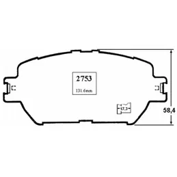  Pastillas de Freno Ceramica Toyota Camry Lexus ES300 7787-D908 DEL Mutec DG908S 73.728814 Pastillas de Freno Ceramica Toyota Ca