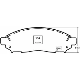  Pastillas de Freno Ceramica Nissan Frontier Navara NP300 8200-D1094 DEL Mutec DG1094S 101.694915 Pastillas de Freno Ceramica Ni