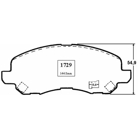  Pastillas de Freno Ceramica Mitsubishi Lancer ASX 7741-D866 DEL Mutec DG866S 86.440678 Pastillas de Freno Ceramica Mitsubishi L