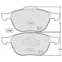  Pastillas de Freno Ceramica Mazda 3 5 Axela Volvo C30 7947-D1044 DEL Mutec DG1044S 95.762712 Pastillas de Freno Ceramica Mazda 