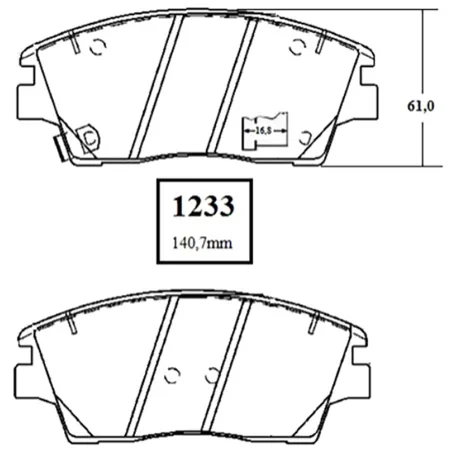  Pastillas de Freno Ceramica Hyundai Tucson Sonta Soul 9075-D1847 DEL Mutec DG1847S 94.915254 Pastillas de Freno Ceramica Hyunda
